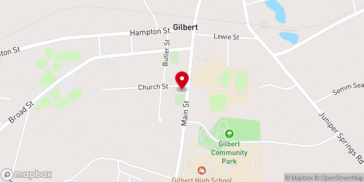 Map showing location of Grace Lutheran Church