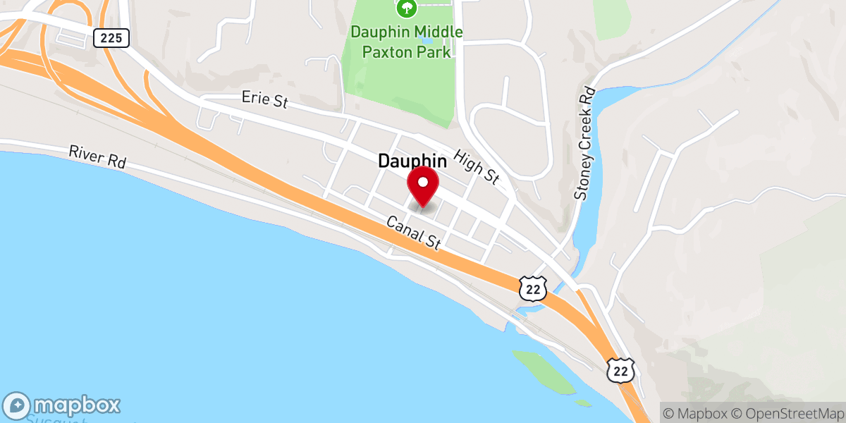 Map showing location of Trinity Evangelical Free Church of Dauphin