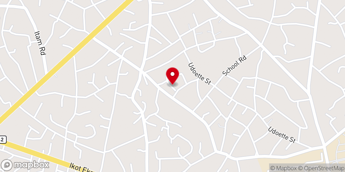 Map showing location of Rccg Triumphant parish Akp7 uyo Akwa ibom state Nigeria