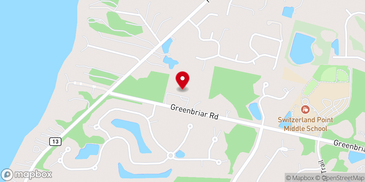 Map showing location of Cross Creek Presbyterian Church