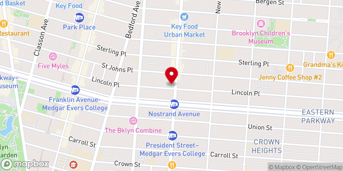 Map showing location of Mt. Bethel Baptist Church