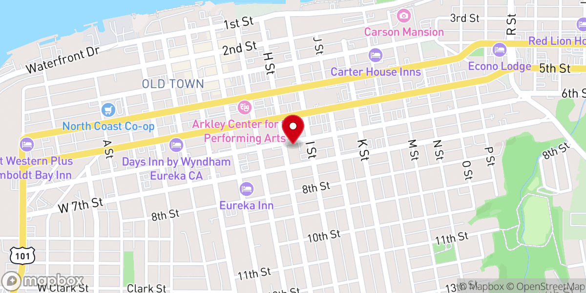 Map showing location of Parish Office and Hall