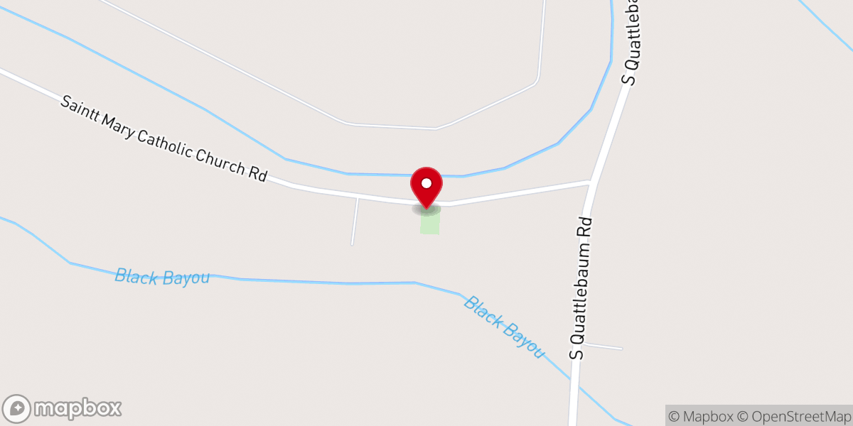 Map showing location of St. Marys Catholic Church