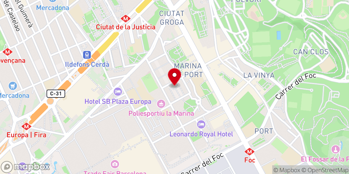 Map showing location of Parroquia de San Cristóbal