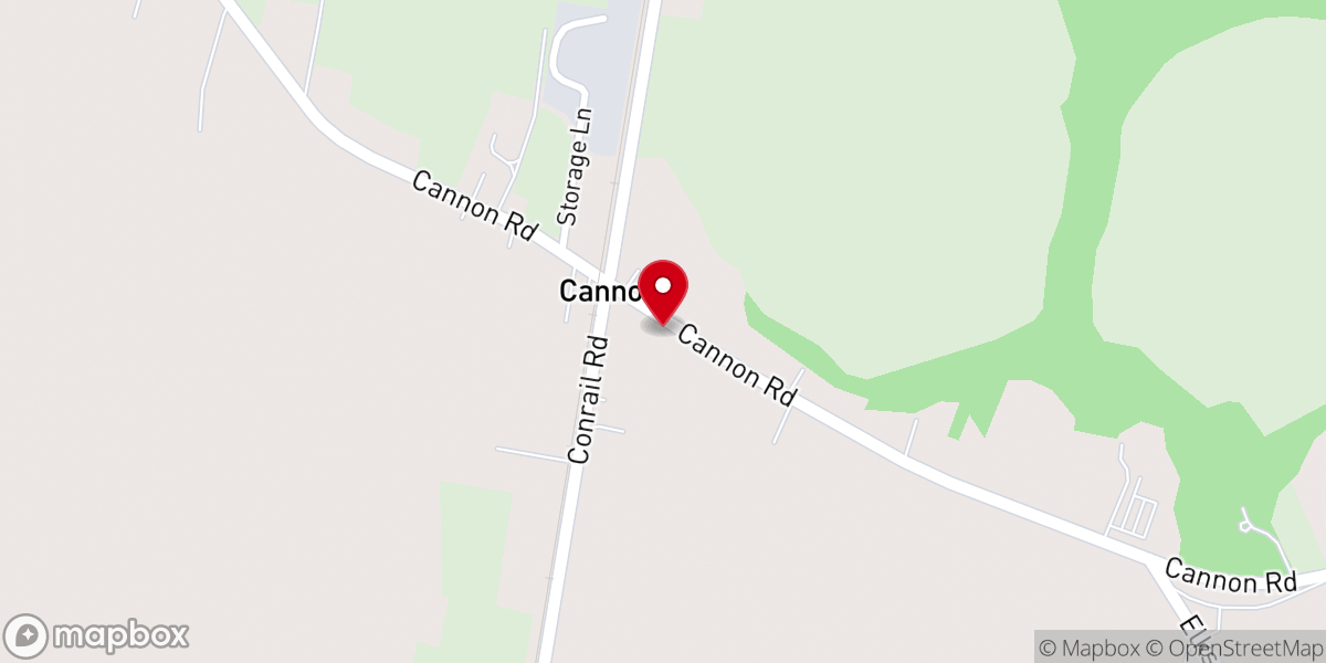 Map showing location of Victory Baptist Church