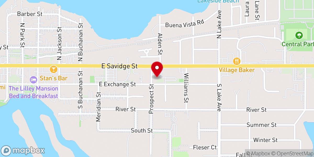 Map showing location of Saint Mary's Catholic Church Food Pantry