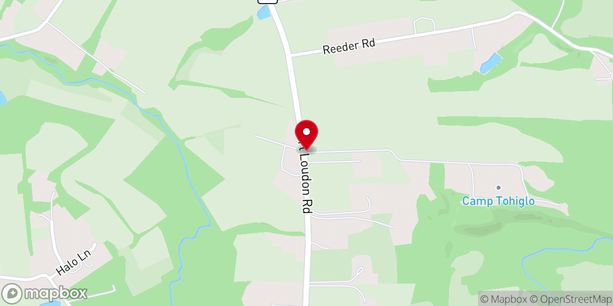 Map showing location of Camp Tohiglo