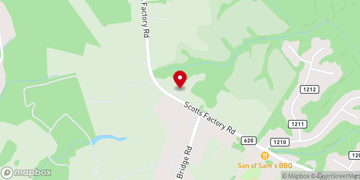 Map showing location of Smithfield Congregation