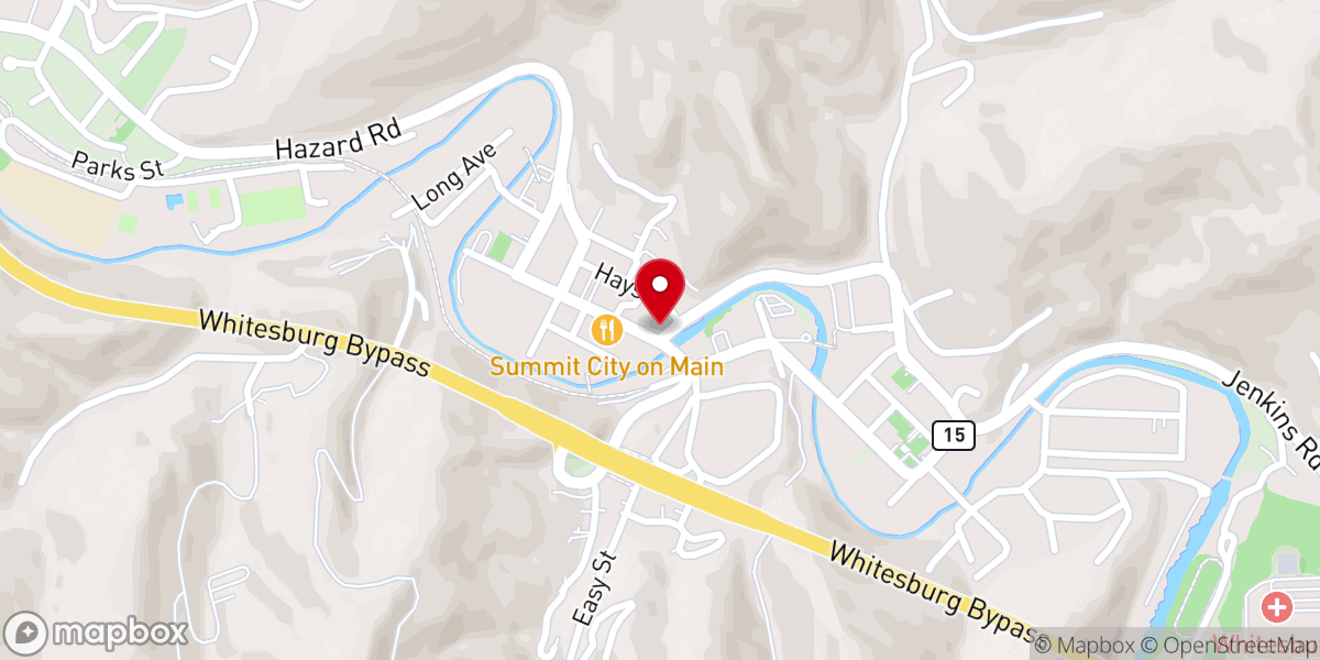 Map showing location of Whitesburg United Methodist