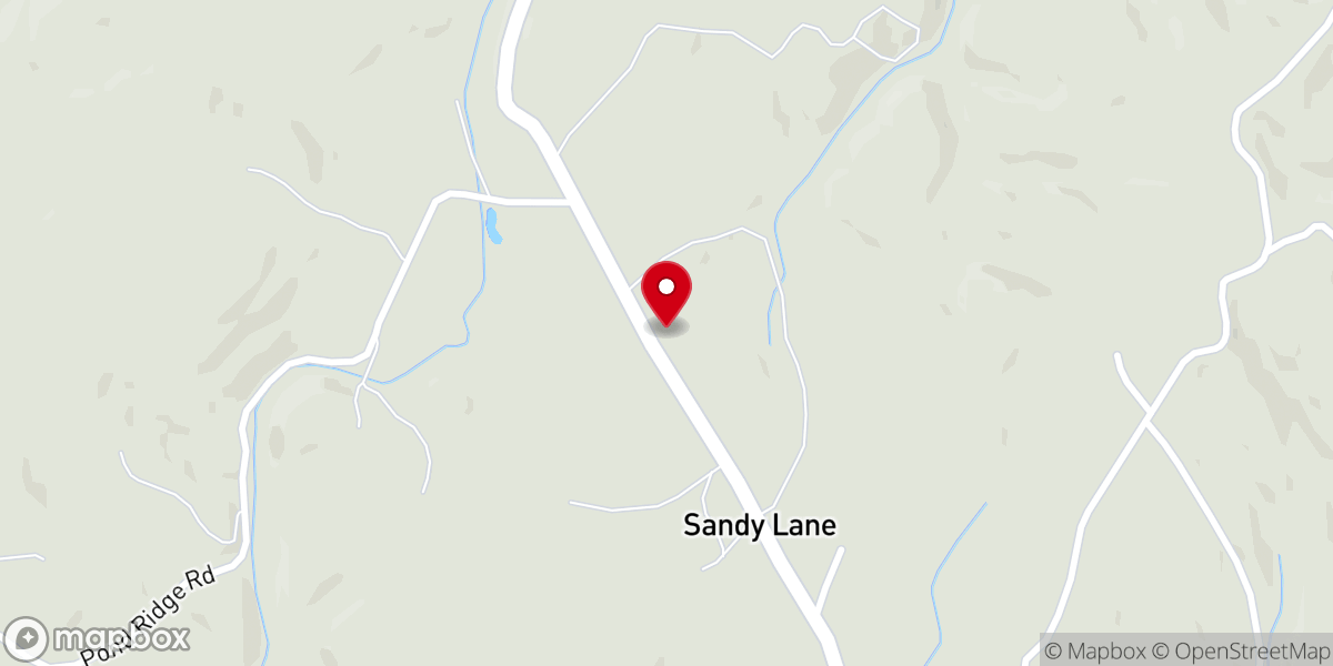 Map showing location of Sandy Lane Community Church