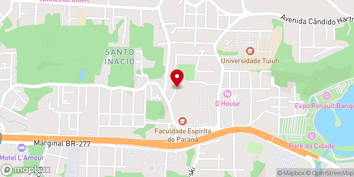 Map showing location of C3 Church Curitiba