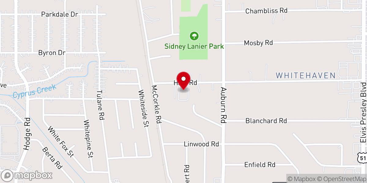 Map showing location of Green Church