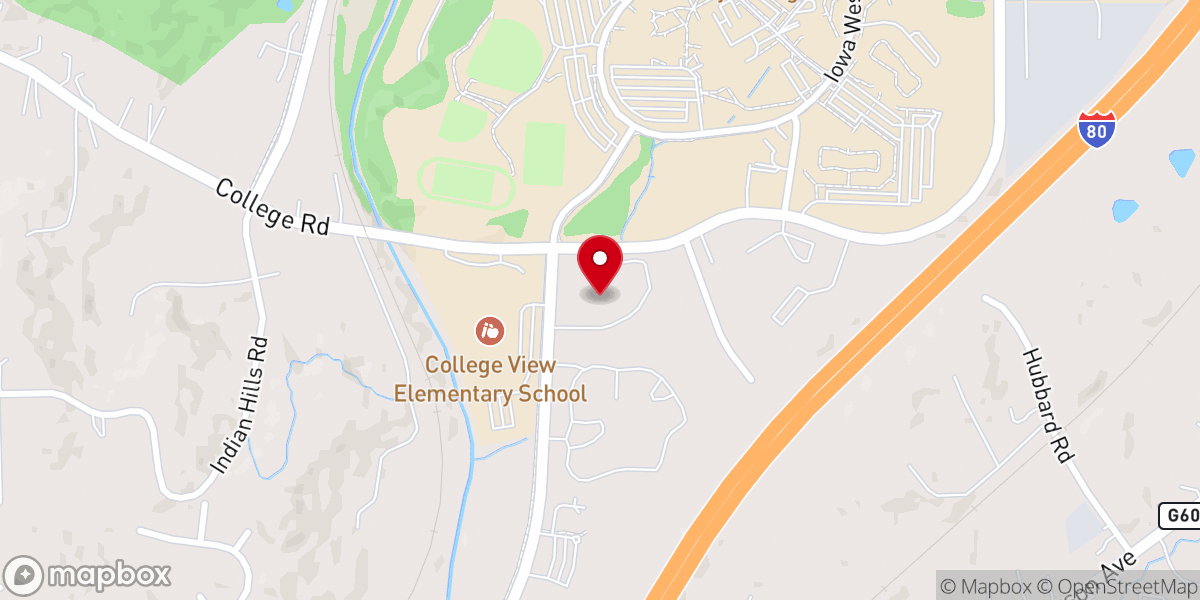Map showing location of St Patrick Catholic Church