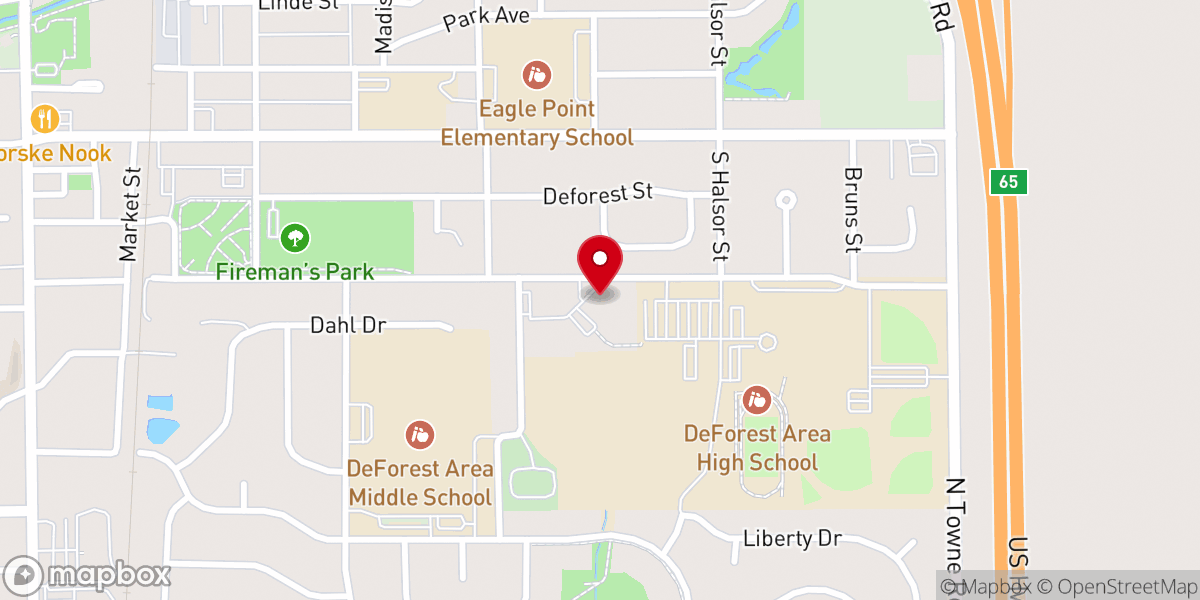 Map showing location of Saint Olaf Catholic Church