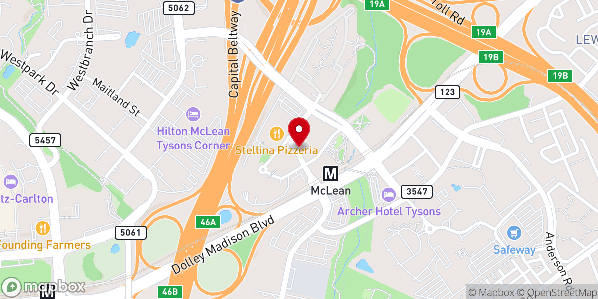 Map showing location of Capital One Hall