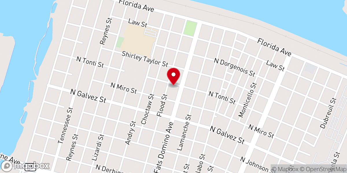 Map showing location of Battleground Baptist Church