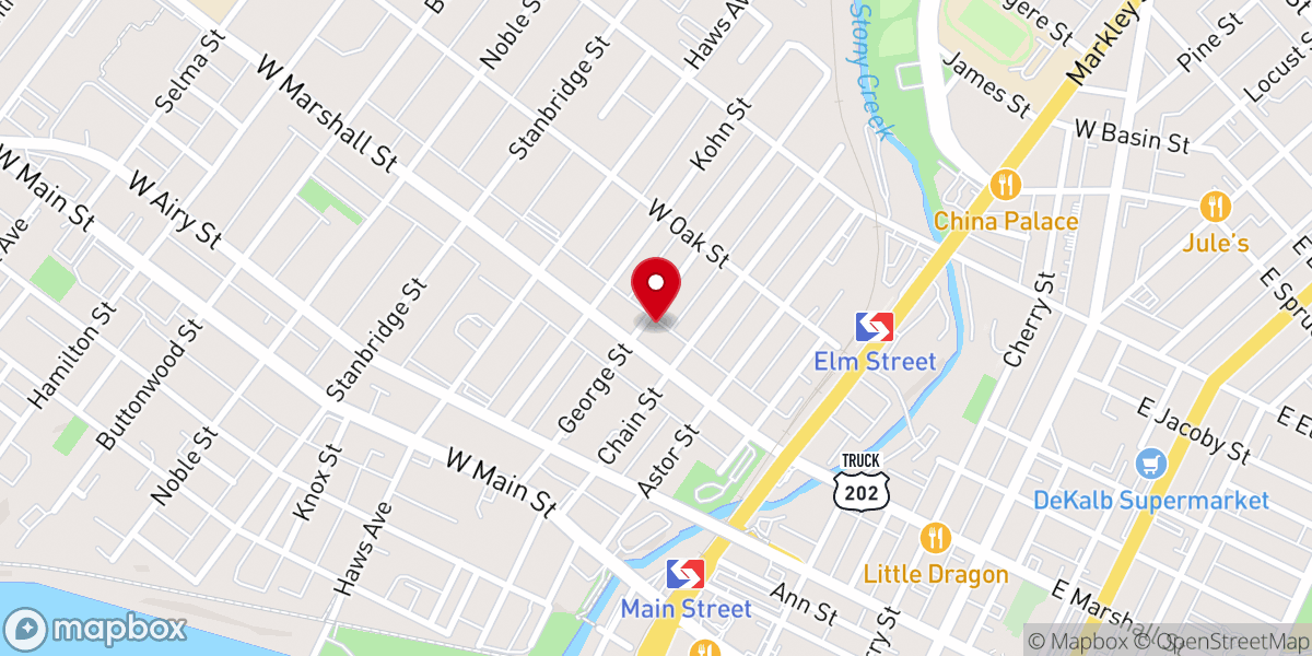Map showing location of Shiloh Missionary Baptist Church