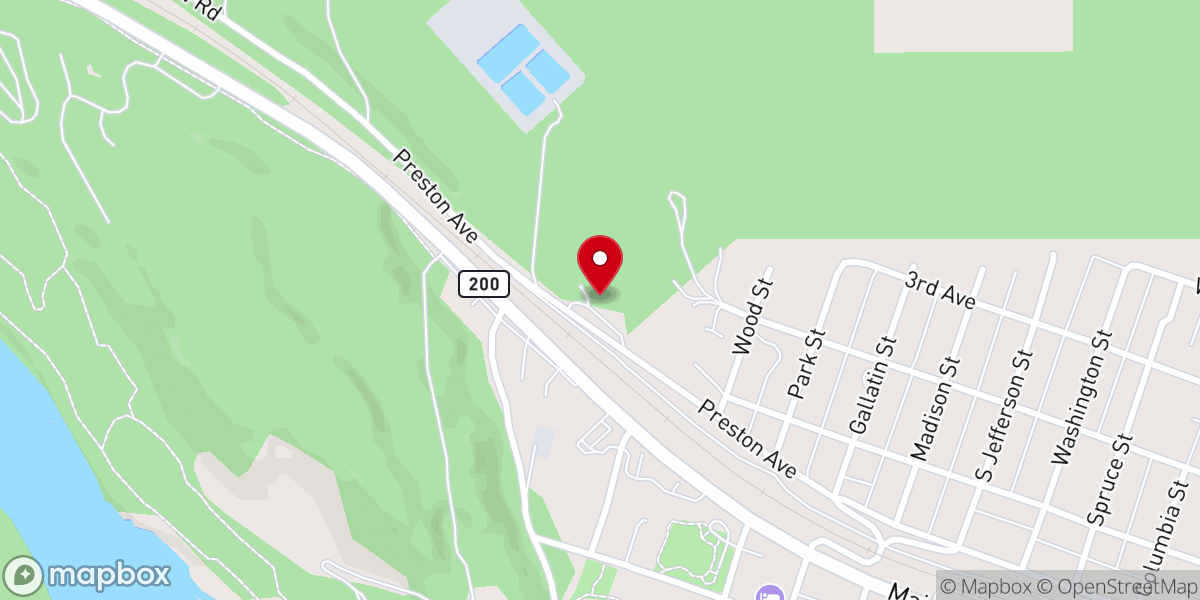 Map showing location of Gospel Mountain Assembly Of God Food Bank - Food Distribution Center