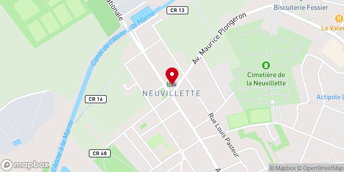 Map showing location of Église Saint-Jean le Baptiste