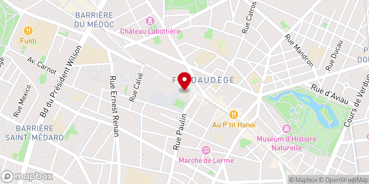 Map showing location of Église Saint-Ferdinand de Bordeaux