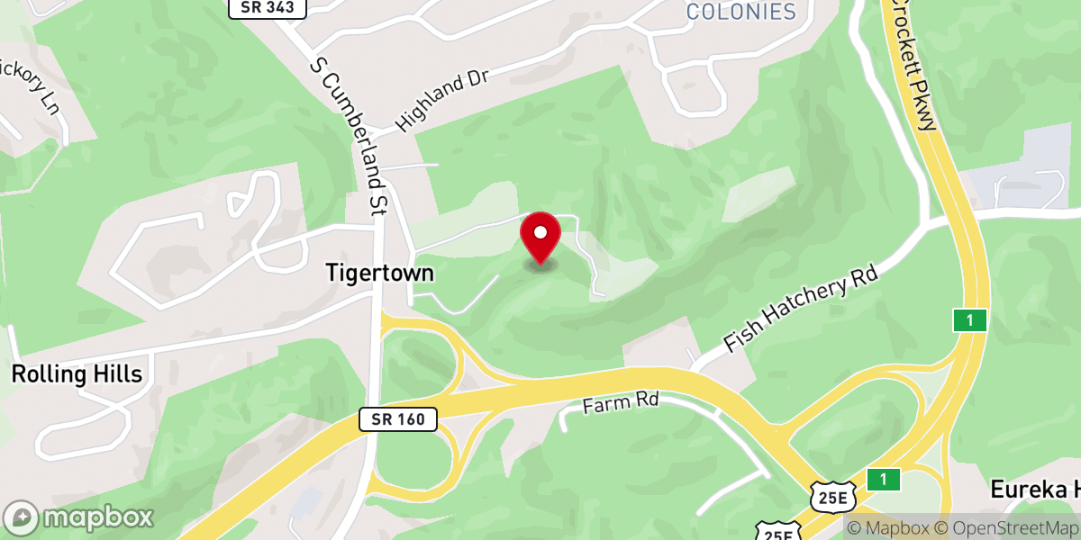 Map showing location of Living Promise Evangelical Lutheran Church