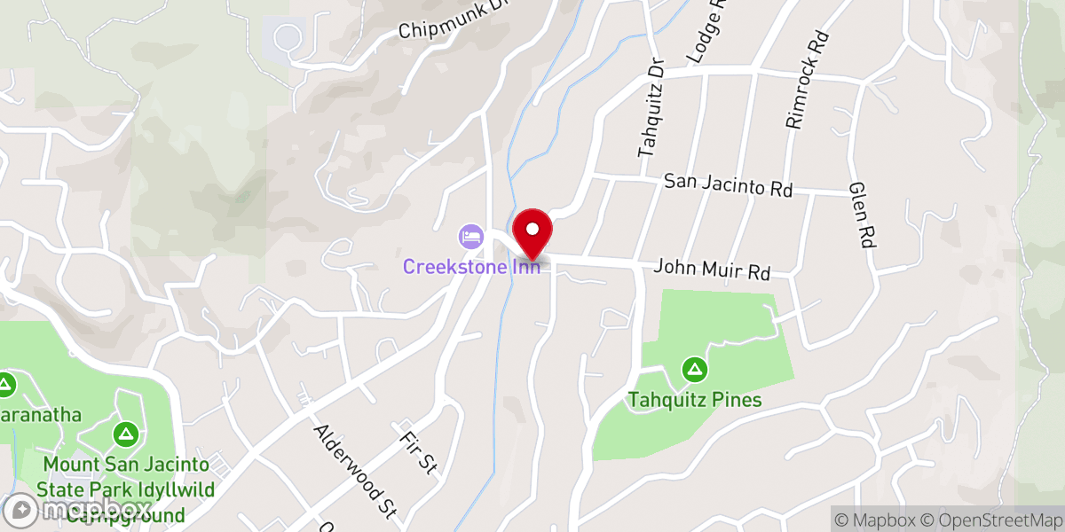 Map showing location of St Hugh's Episcopal Church