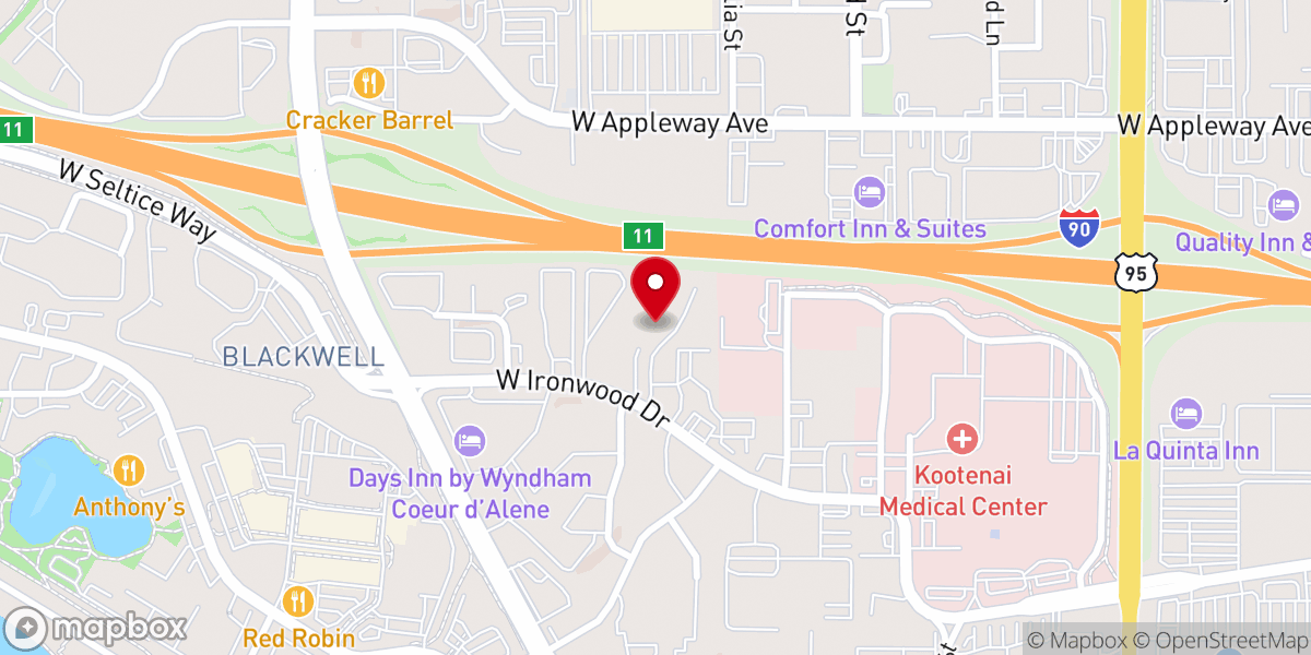 Map showing location of Kim Maas Ministries Inc