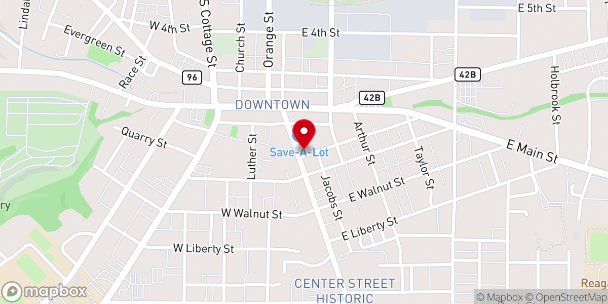 Map showing location of Redeeming Grace Bible Church