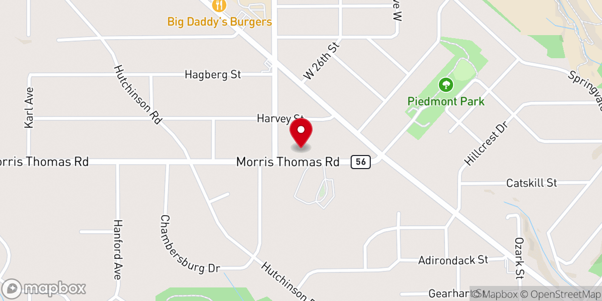 Map showing location of New Apostolic Church of Duluth