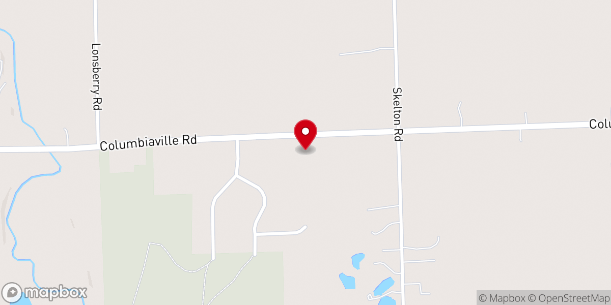 Map showing location of Peoples Baptist Church