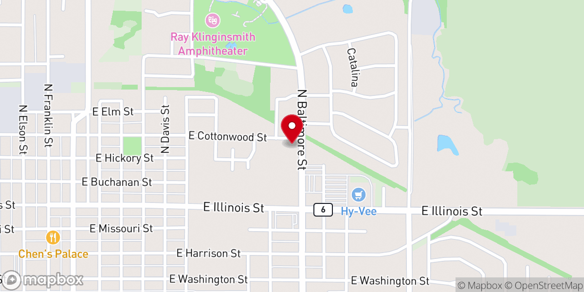 Map showing location of Christ's Family Church