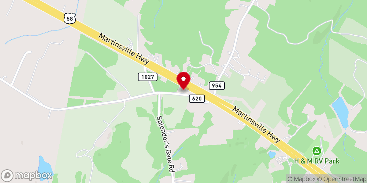 Map showing location of Axton VA