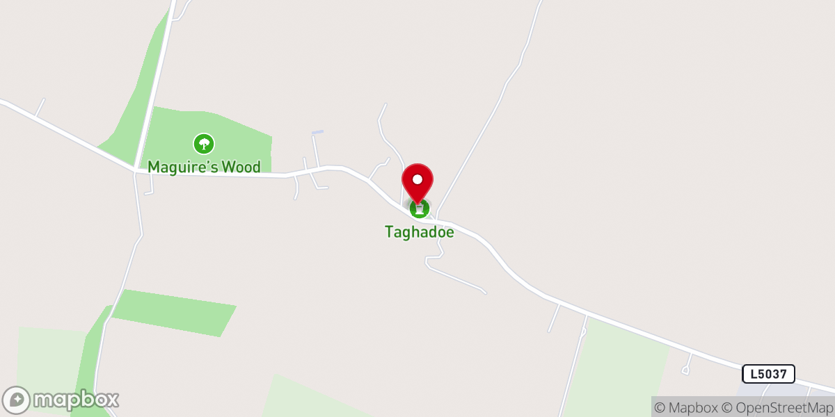 Map showing location of Tagdahoe Chapel
