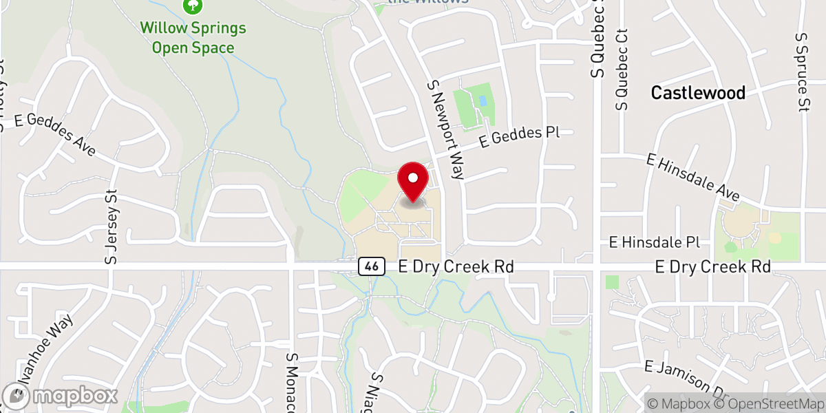 Map showing location of Elevate Hope Centennial