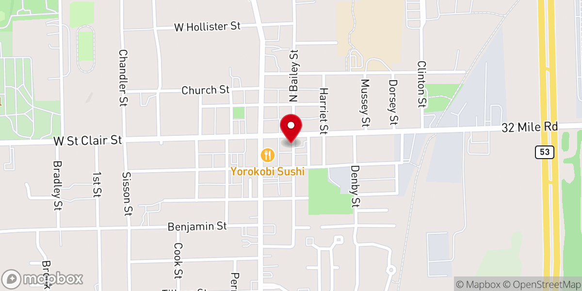 Map showing location of IMPACT Church