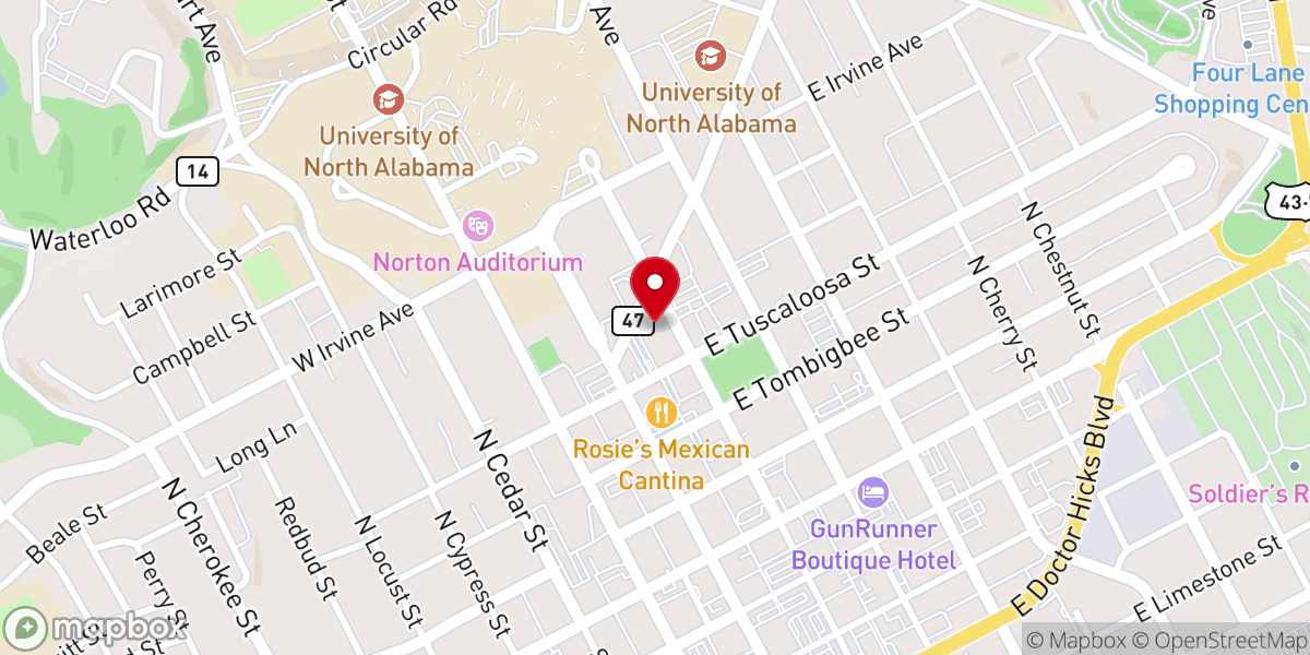 Map showing location of Congregational Fund of First United Methodist Church of Florenc