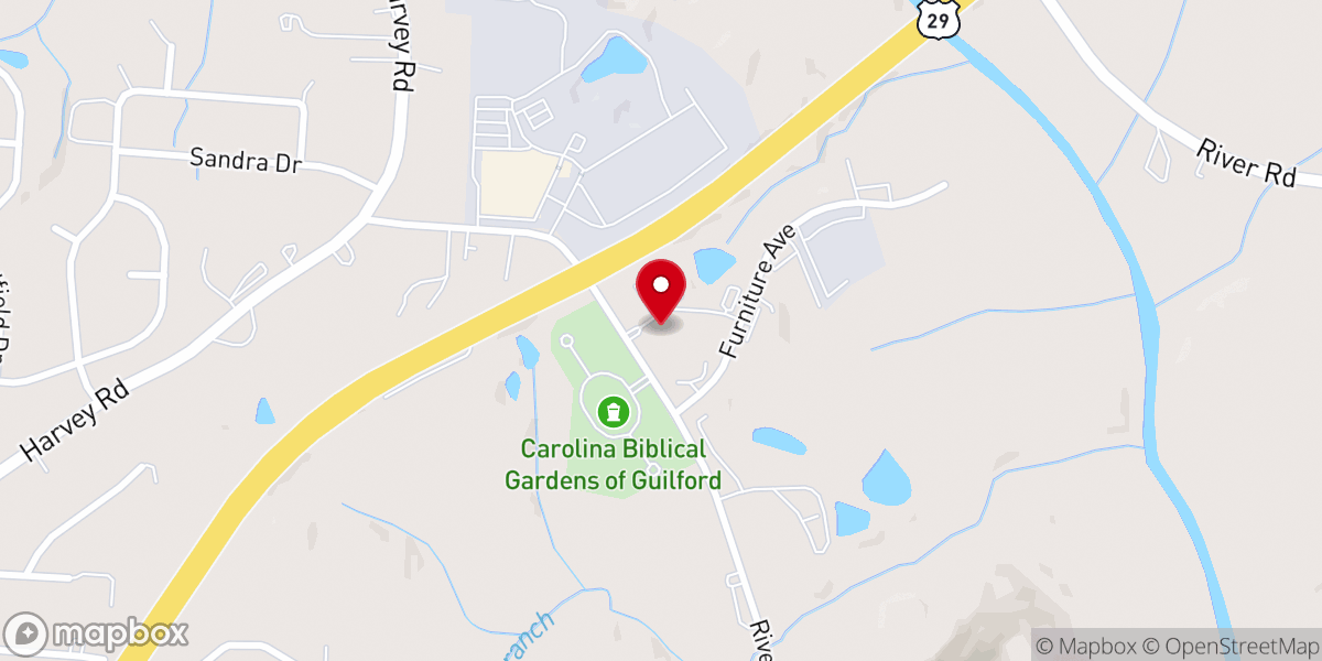 Map showing location of people of god church