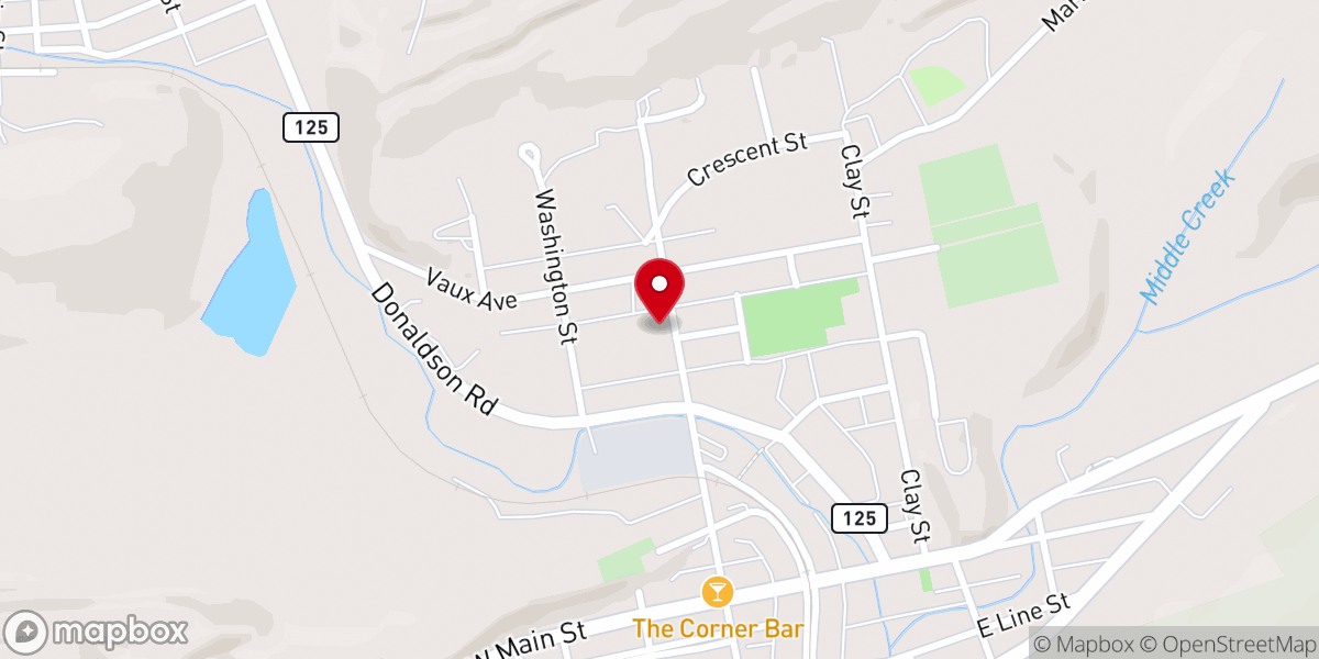 Map showing location of Tremont Brethren In Christ