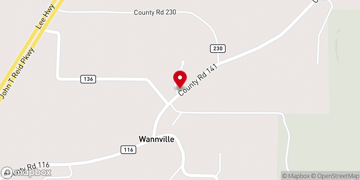 Map showing location of Wanville Church