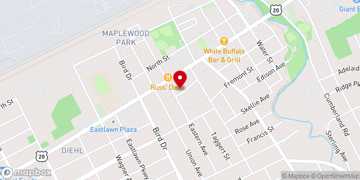 Map showing location of Messiah Lutheran Church