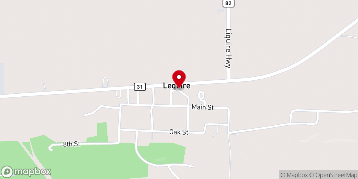 Map showing location of Baptist Church