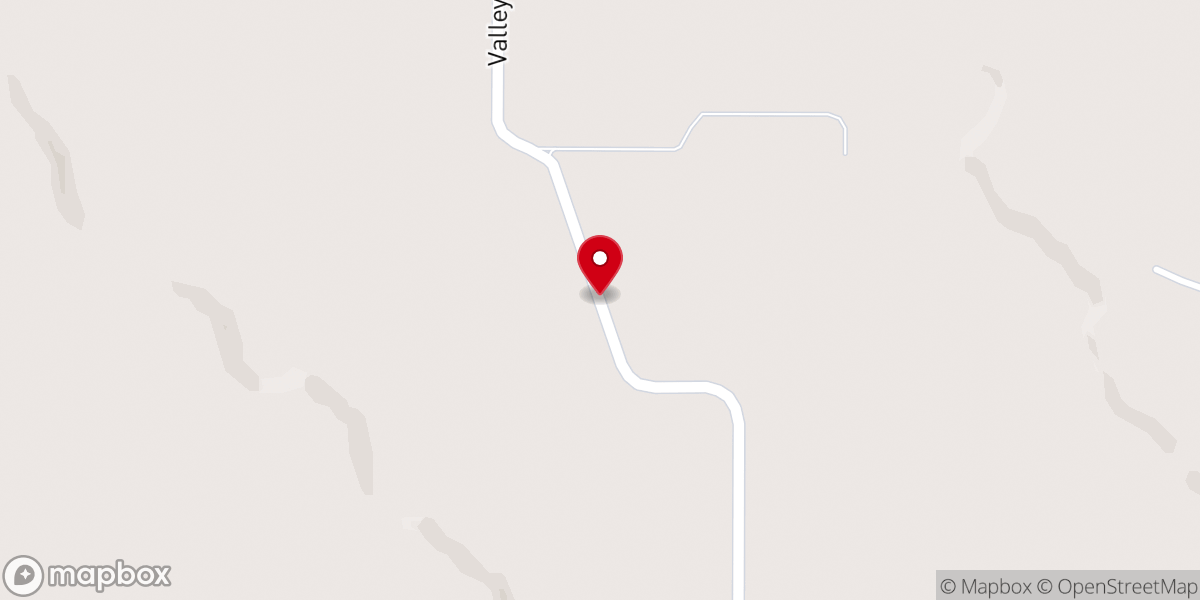 Map showing location of Valley chapel chnurch