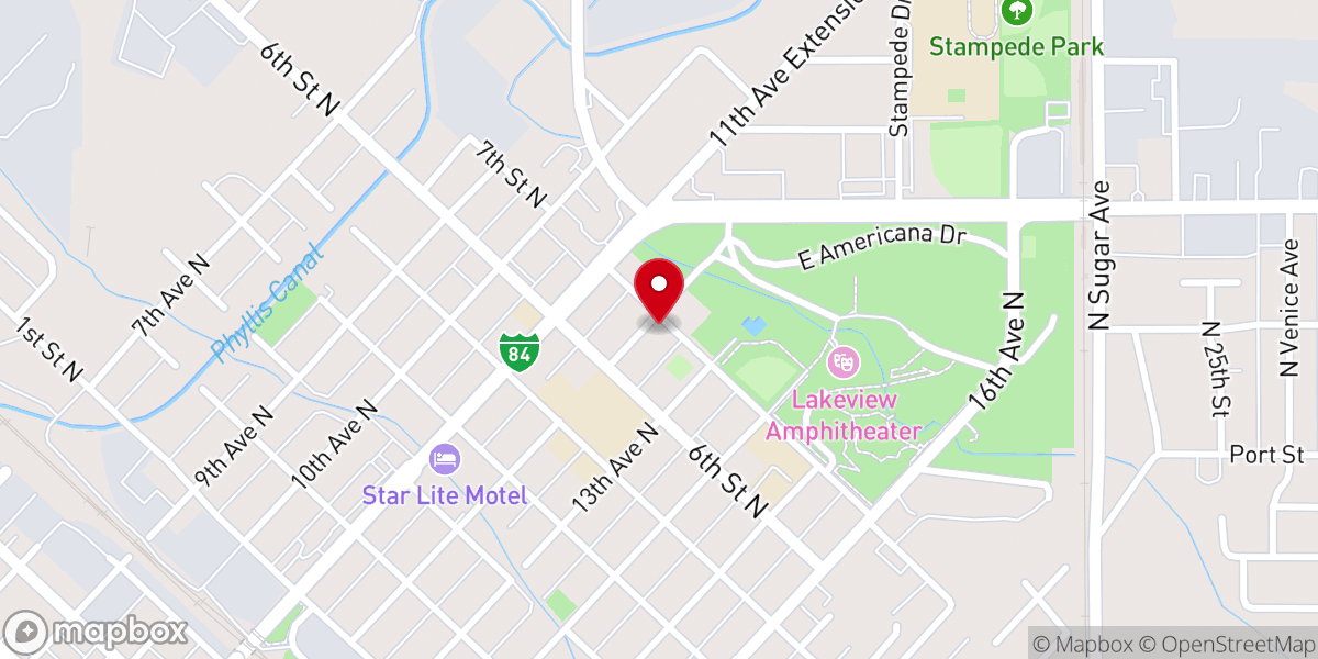 Map showing location of Good News Community Church