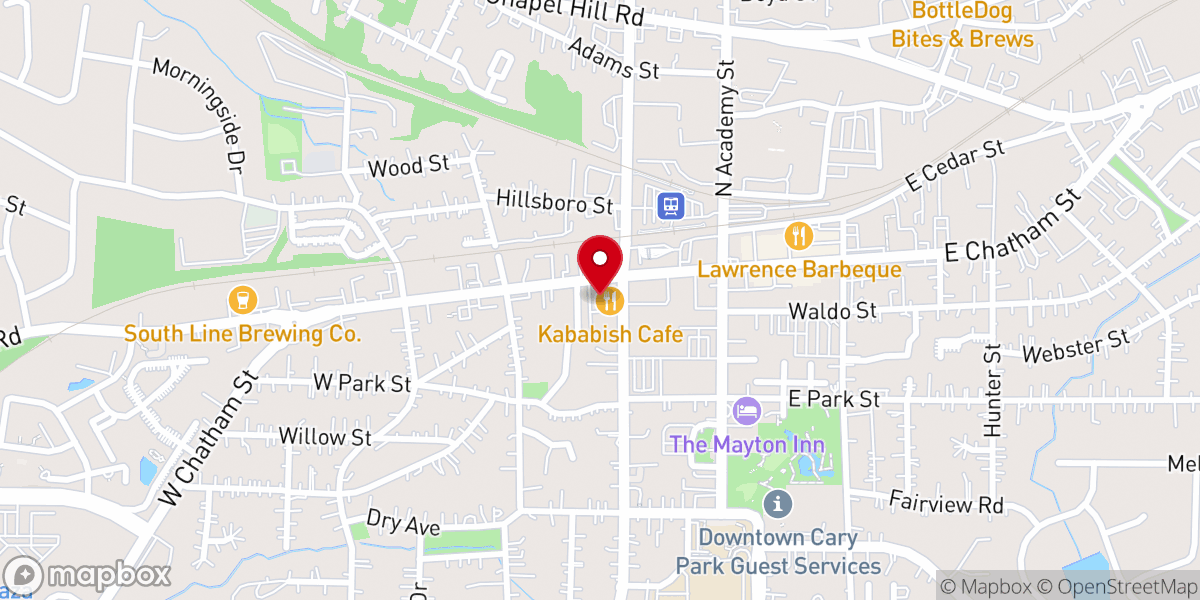 Map showing location of Church of God in Raleigh