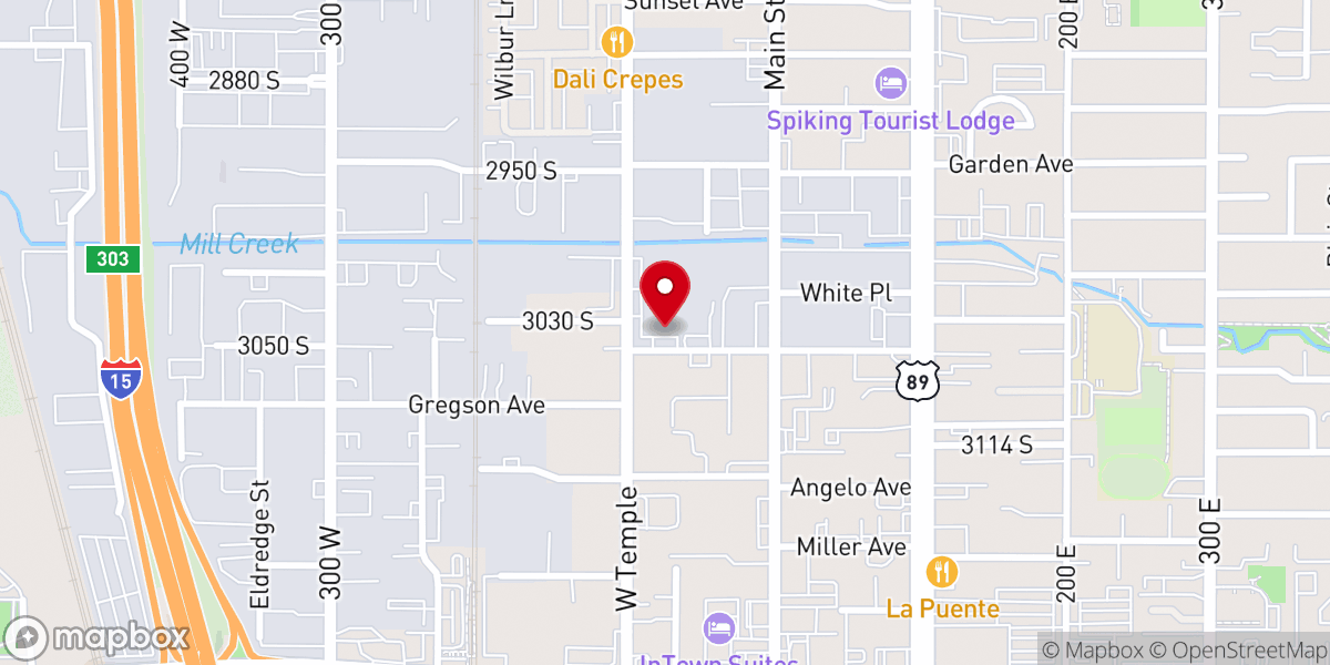 Map showing location of Ebenezer Church of God in Christ