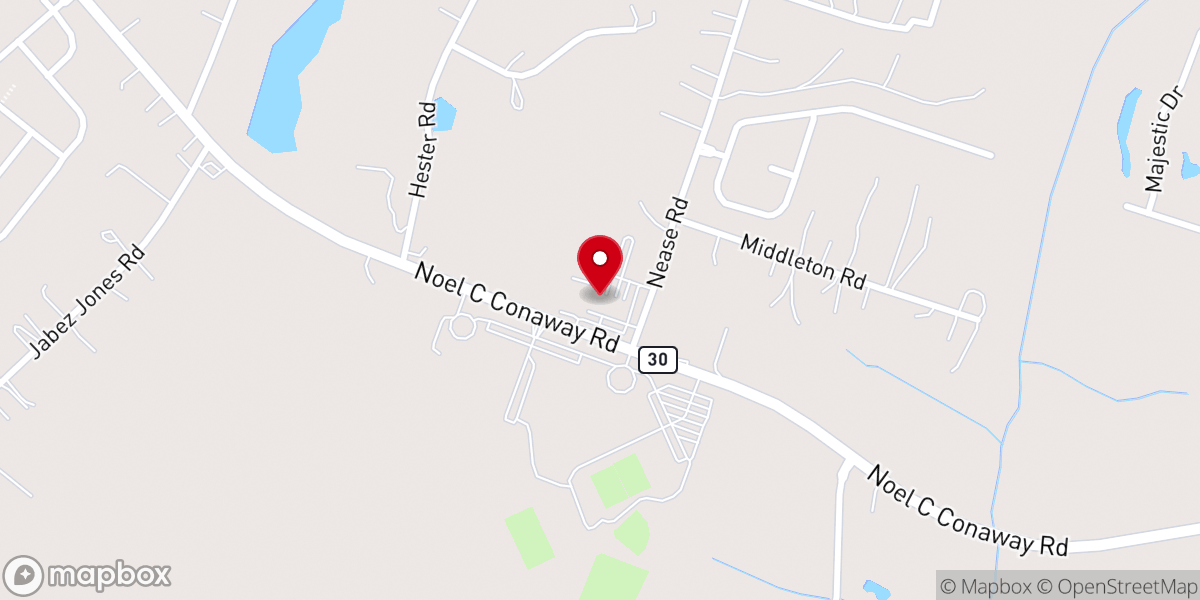 Map showing location of Countryside Baptist Church