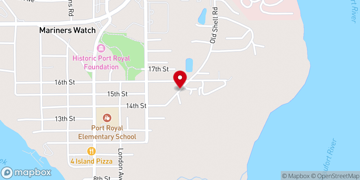 Map showing location of Porter Chapel
