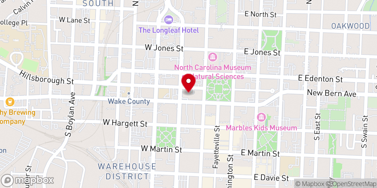 Map showing location of St. John's Metropolitan Community Church