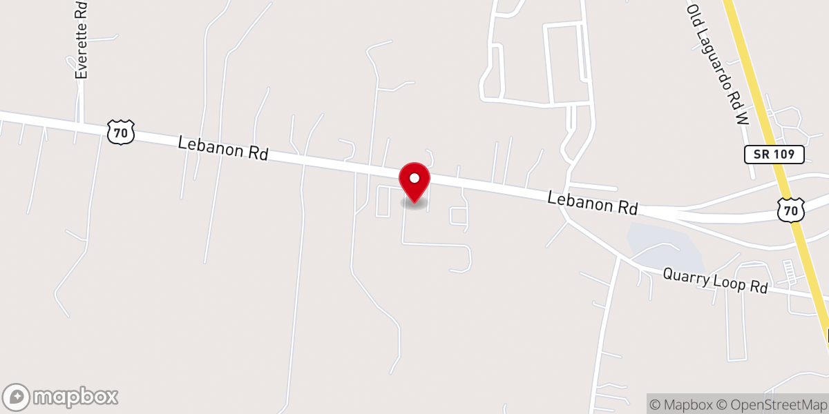 Map showing location of Mt. Juliet Seventh-day Adventist Church
