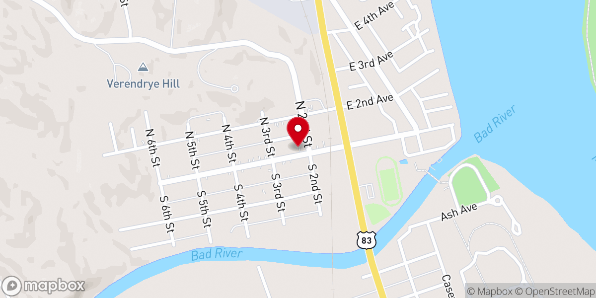 Map showing location of St John's Catholic Church